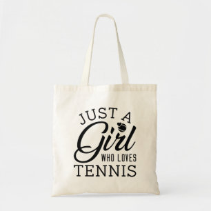 Bara en flicka som Kärlek tennis Tygkasse