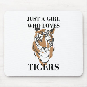 Bara en flicka som Kärlek tiger Animal Lover Musmatta