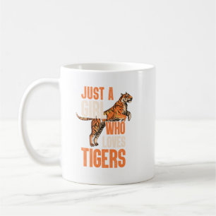 Bara en flicka som Kärlek tiger Safari. Perfekta Kaffemugg