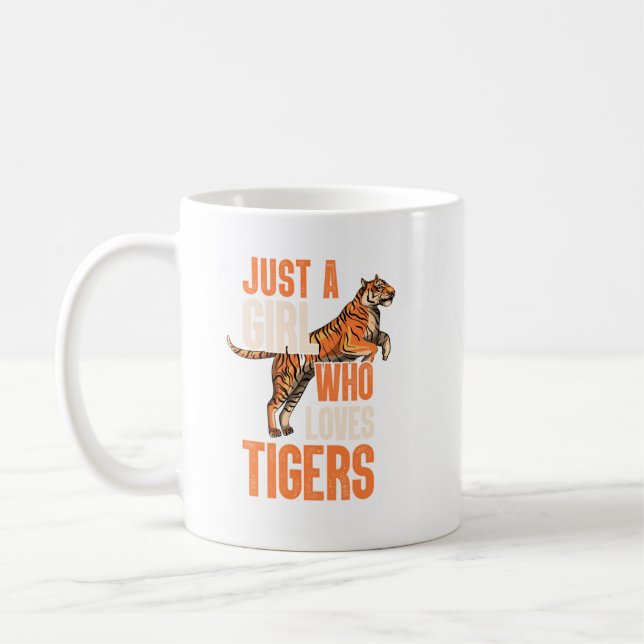 Bara en flicka som Kärlek tiger Safari. Perfekta Kaffemugg (Vänster)