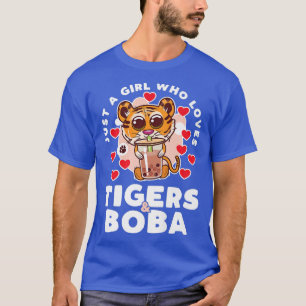 Bara en flicka som Kärlek Tigers och Boba Tea Tige T Shirt