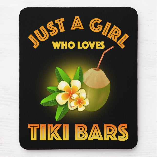 Bara en flicka som Kärlek Tiki Pub Musmatta (Framsidan)