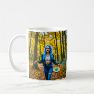 Bara en flicka som Kärlek till Disk Golf Kaffemugg
