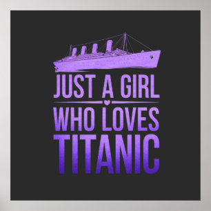 Bara en flicka som Kärlek Titanic: Perfekt för Tit Poster
