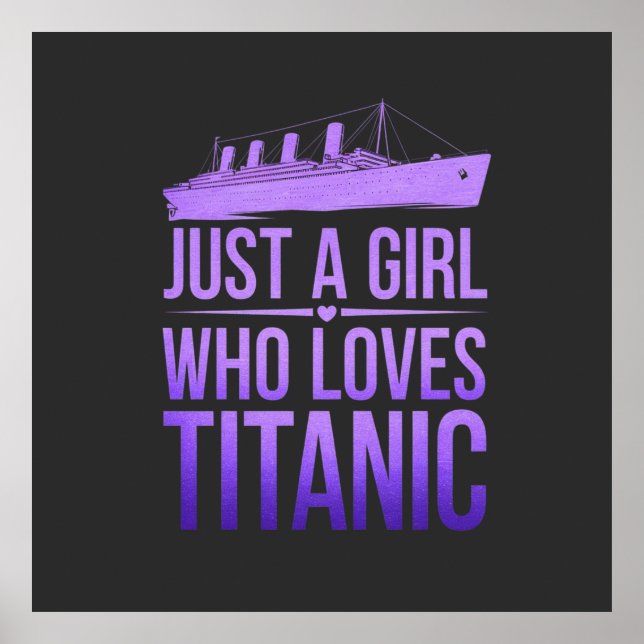 Bara en flicka som Kärlek Titanic: Perfekt för Tit Poster (Framsidan)