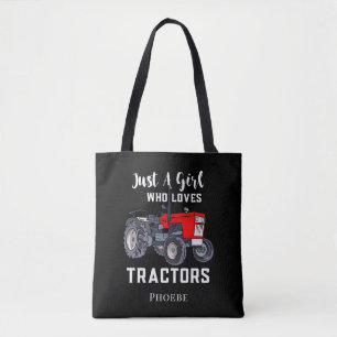 Bara en flicka som Kärlek Tractor Novelty Tygkasse
