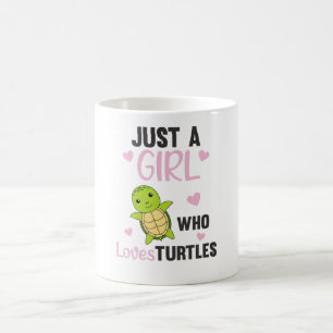 Bara en flicka som Kärlek Turtles Kaffemugg