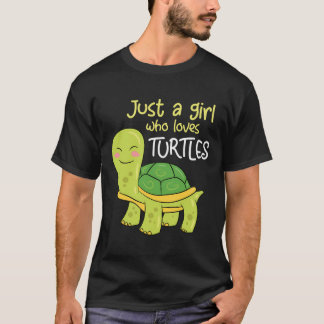 Bara en flicka som Kärlek Turtles Sea Turtle Girl T Shirt