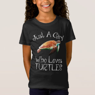 Bara en flicka som Kärlek Turtles T Shirt