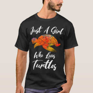 Bara en flicka som Kärlek Turtles Women & Kids Tor T Shirt