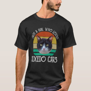 Bara en flicka som Kärlek Tuxedo Cats T Shirt