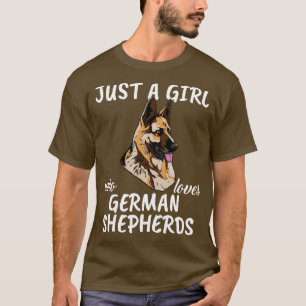 Bara en flicka som Kärlek tyska herdar 2 T Shirt