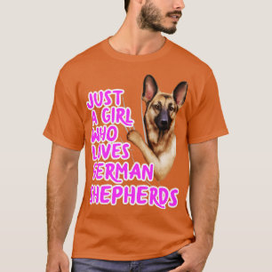 Bara en flicka som Kärlek tyska herdar T Shirt