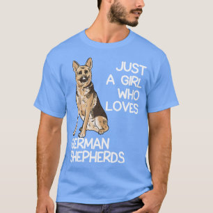 Bara en flicka som Kärlek tyska herdar T Shirt