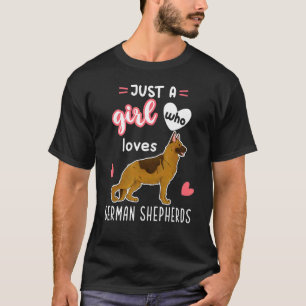 Bara en flicka som Kärlek tyska herdar T Shirt
