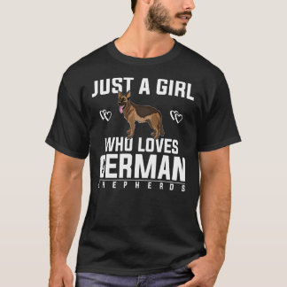 Bara en flicka som Kärlek tyska herdar T Shirt