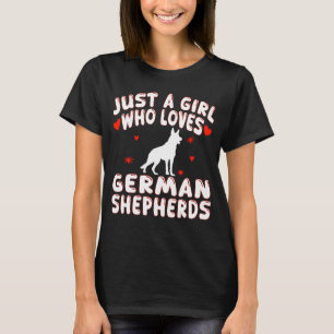Bara en flicka som Kärlek tyska herdar T Shirt