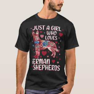 Bara en flicka som Kärlek tyska herdar T Shirt