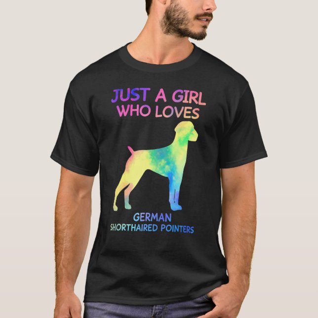 Bara en flicka som Kärlek tyska korthögtalare T Shirt (Framsida)