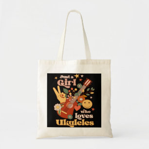 Bara en flicka som Kärlek Ukulele Groovy Uke Playe Tygkasse