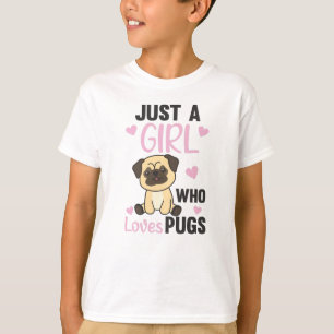 Bara en flicka som Kärlek Unicorns for Girls Heart T Shirt