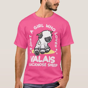 Bara en flicka som Kärlek Valais BlRecogse Sheep T Shirt