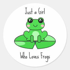 Bara en flicka som Kärlek Vänner Runt Klistermärke