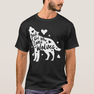 Bara en flicka som Kärlek Vargar Pullover T Shirt