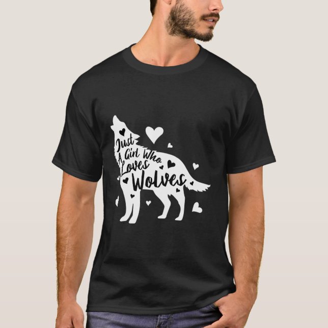Bara en flicka som Kärlek Vargar T Shirt (Framsida)