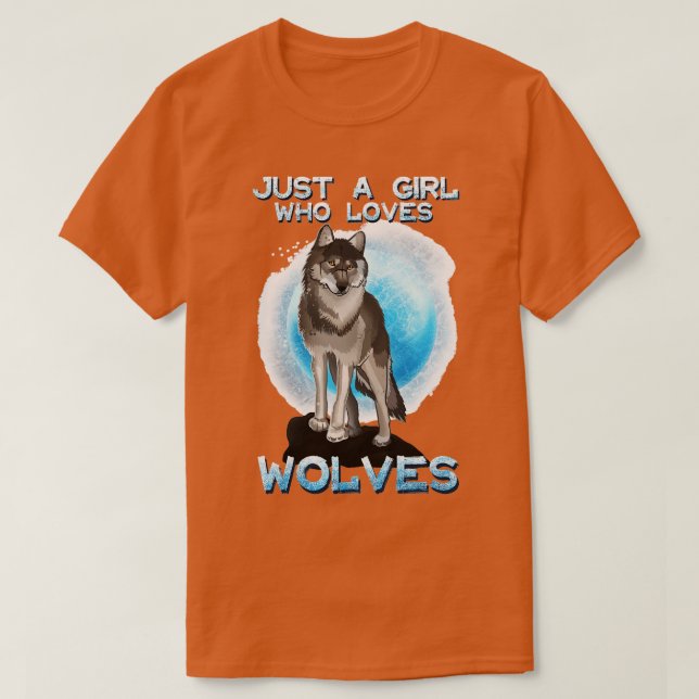 Bara en flicka som Kärlek Vargar T Shirt (Design framsida)