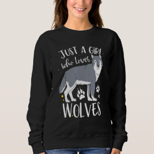 Bara en flicka som Kärlek Vargar Varg Women T Shirt