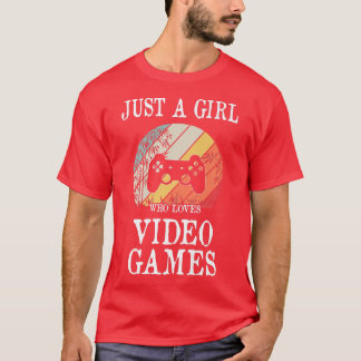 Bara en flicka som Kärlek Video Games Premium T-Sh T Shirt