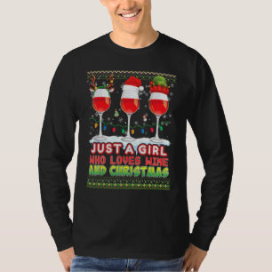 Bara en flicka som Kärlek Vin och Julsött Sverige T Shirt