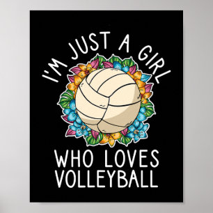 Bara en flicka som Kärlek volleyball för tonåring  Poster