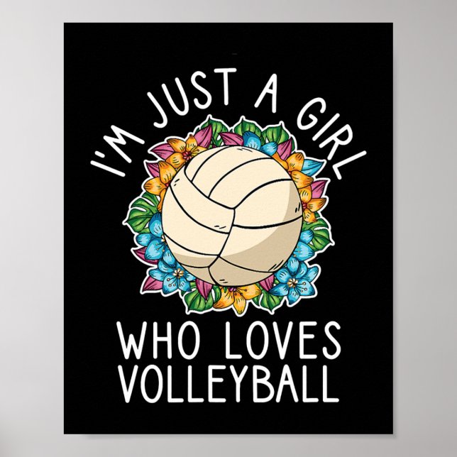 Bara en flicka som Kärlek volleyball för tonåring  Poster (Framsidan)