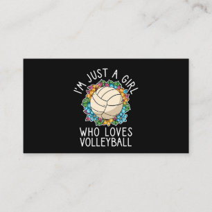 Bara en flicka som Kärlek volleyball för tonåring Visitkort