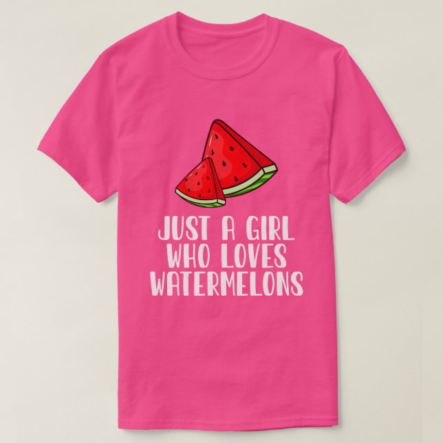 Bara en flicka som Kärlek Watermelons T Shirt (Design framsida)