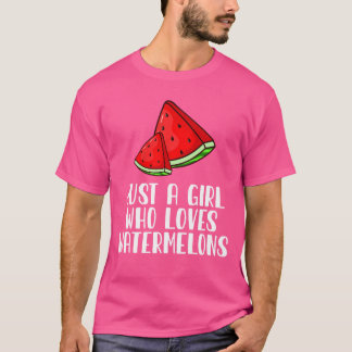 Bara en flicka som Kärlek Watermelons T Shirt