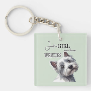 Bara en flicka som Kärlek Westies Cute Westie Art