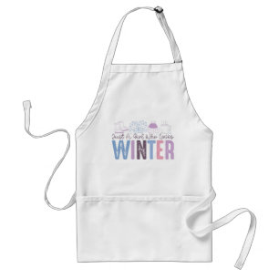 Bara en flicka som Kärlek Winter Cute Säsong Desig Förkläde