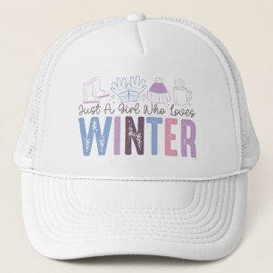Bara en flicka som Kärlek Winter Cute Säsong Desig Keps