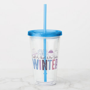 Bara en flicka som Kärlek Winter Cute Säsong Desig Take Away Mugg
