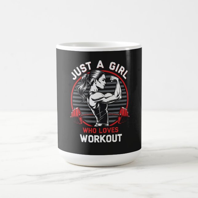 Bara en flicka som Kärlek Workout Gym T-Shirt Kaffemugg (Center)