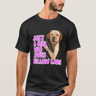 Bara en flicka som Kärlek Yellow Labourkläder Labr T Shirt