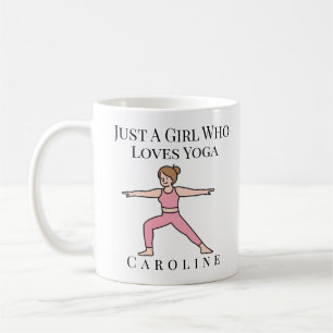 Bara en flicka som Kärlek Yoga Kaffemugg