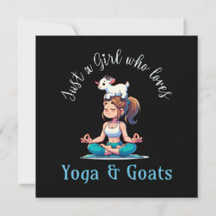 Bara en flicka som kärlek Yoga och getter
