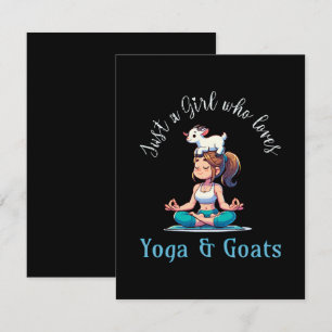 Bara en flicka som kärlek Yoga och getter OSA Kort