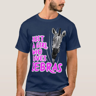 Bara en flicka som Kärlek Zebror T Shirt