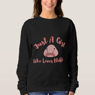 Bara en flicka som Kärlekar blobfish Cute for Fish T Shirt