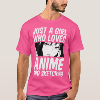 Bara en flicka som Kärlekar djur och fjällar Fläkt T Shirt
